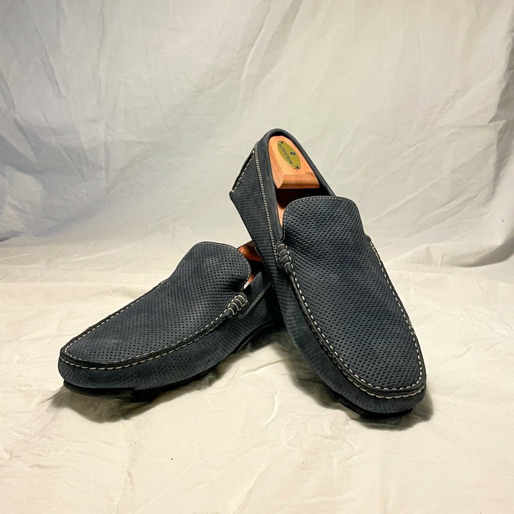 Bruno Magli Men's Perforated Suede Loafers